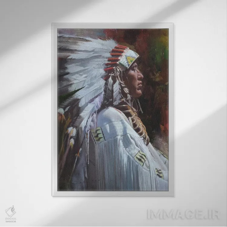 تابلو دکوراتیو باوقار اثر دیوید ادوارد کوسرا - نمای قابدار سفید