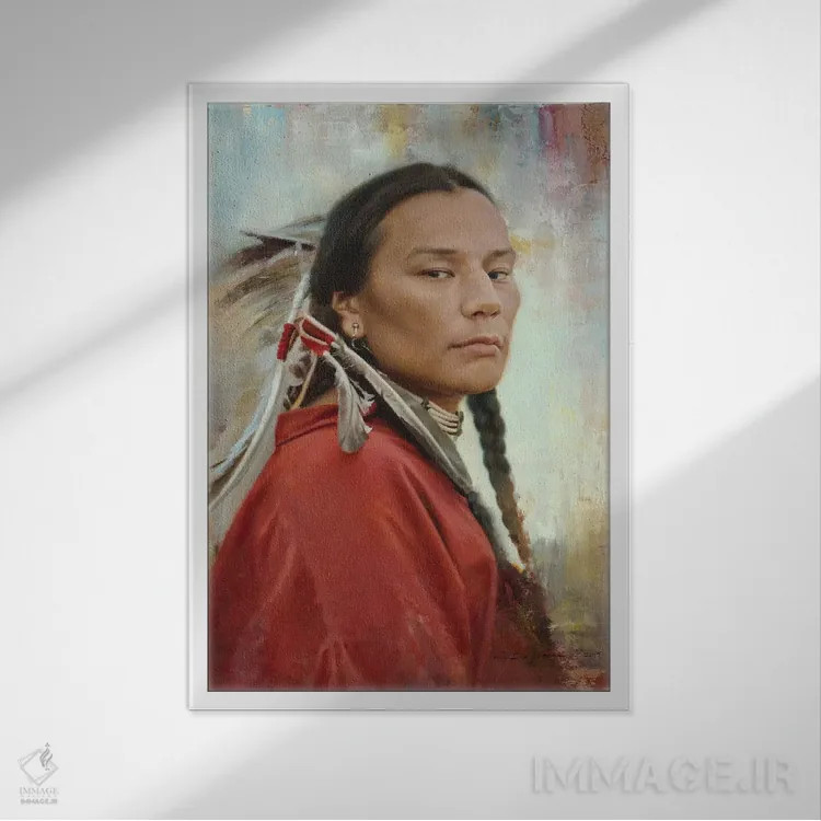 تابلو دکوراتیو وقار اثر دیوید ادوارد کوسرا - نمای قابدار سفید