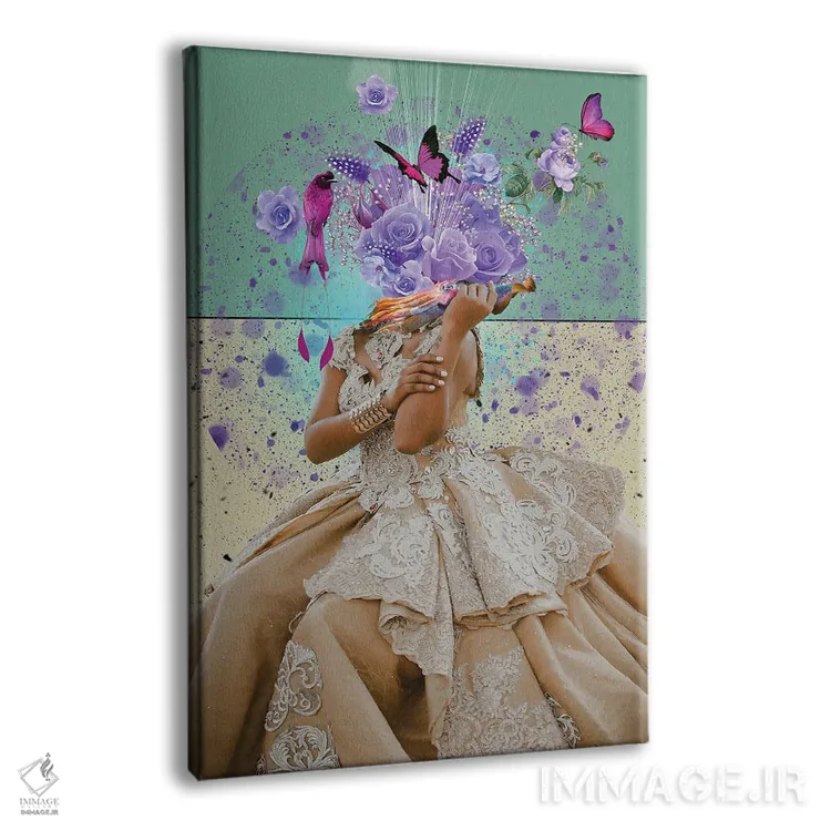 تابلو دکوراتیو گلاب اثر دیوید لوبلاو - نمای پرسپکتیو محصول