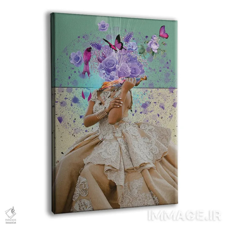 تابلو دکوراتیو گلاب اثر دیوید لوبلاو - نمای پرسپکتیو محصول