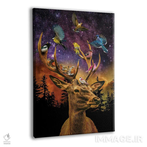 تابلو دکوراتیو دوستان پرنده من اثر دیوید لوبلاو - نمای پرسپکتیو محصول