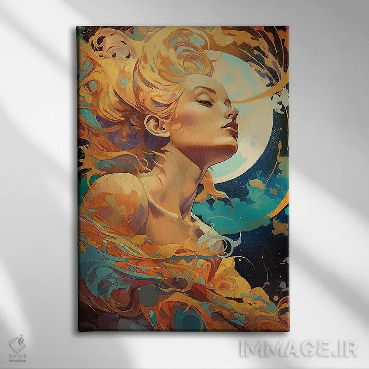 تابلو دکوراتیو زیبایی جاری اثر دیوید لوبلاو - نمای روبهرو روی دیوار