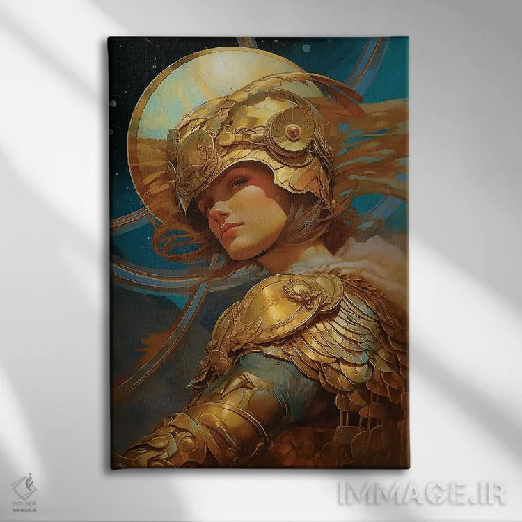 تابلو دکوراتیو ژاندارک در رویا اثر دیوید لوبلاو - نمای روبهرو روی دیوار