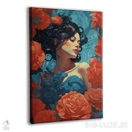 تابلو دکوراتیو شادی گل رز اثر دیوید لوبلاو - نمای پرسپکتیو محصول