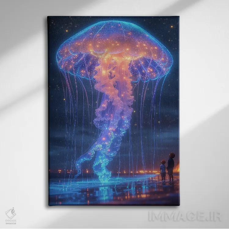 تابلو دکوراتیو ساحل عروس دریایی اثر دیوید لوبلاو - نمای روبهرو روی دیوار