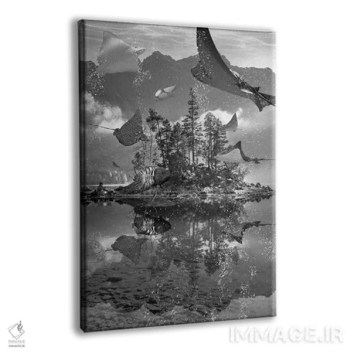 تابلو دکوراتیو دریاچه رایز اثر دیوید لوبلاو - نمای پرسپکتیو محصول