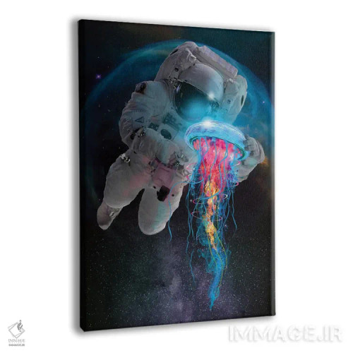 تابلو دکوراتیو عروس دریایی فضایی اثر دیوید لوبلاو - نمای پرسپکتیو محصول