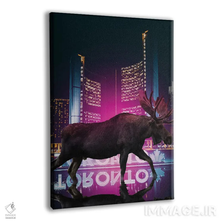 تابلو دکوراتیو گوزن شمالی آزاد است اثر دیوید لوبلاو - نمای پرسپکتیو محصول