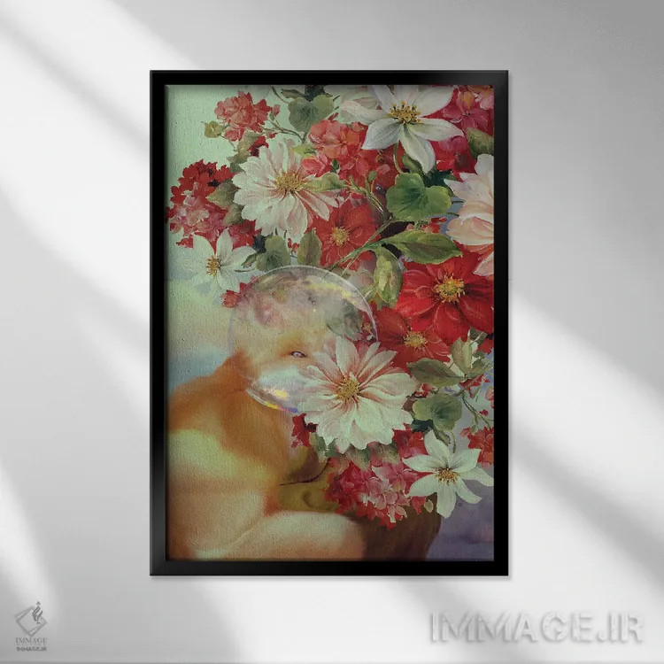 تابلو دکوراتیو خوب اثر دیاندرا لی - نمای قابدار مشکی