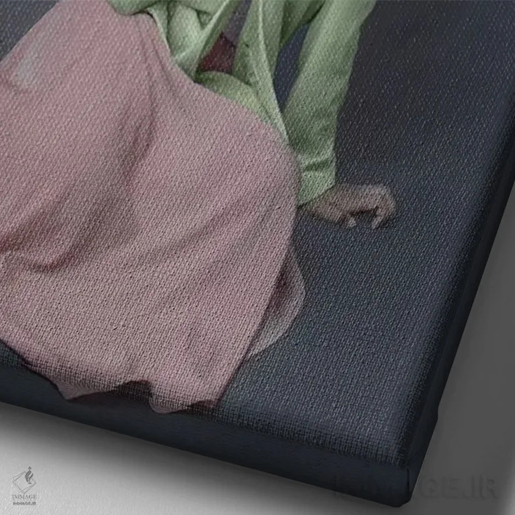 تابلو دکوراتیو من نمی ترسم اثر دیاندرا لی - نمای نزدیک بافت بوم