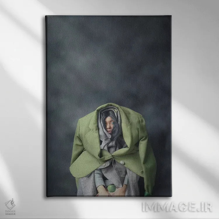 تابلو دکوراتیو صدف اثر دیاندرا لی - نمای روبهرو روی دیوار