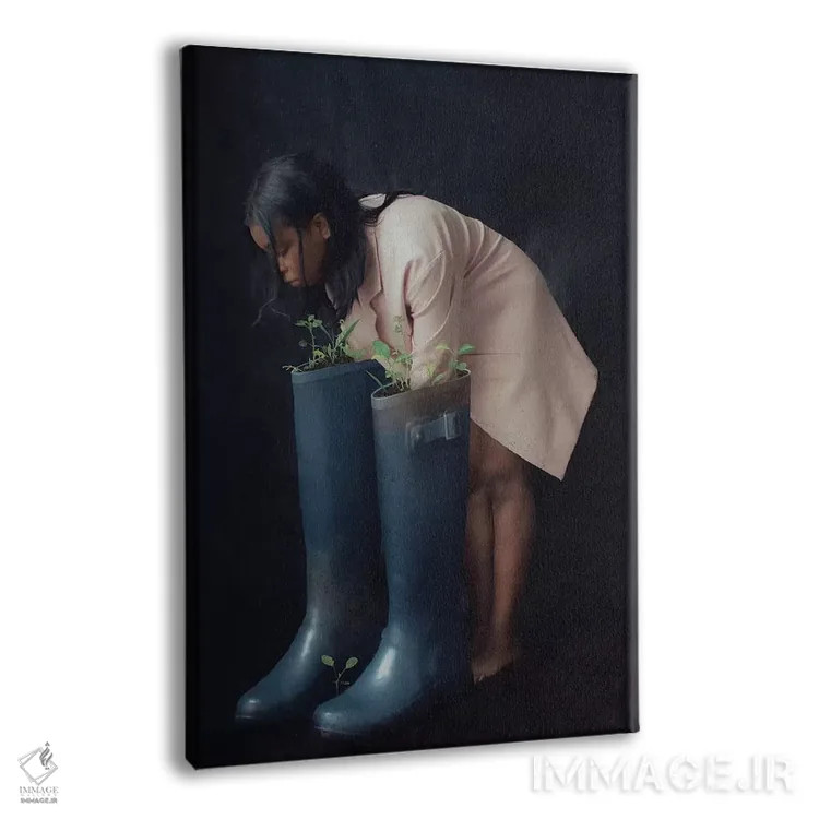 تابلو دکوراتیو محیط زیستی اثر دیاندرا لی - نمای پرسپکتیو محصول