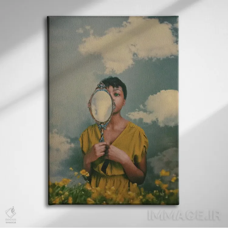 تابلو دکوراتیو گردباد اثر دیاندرا لی - نمای روبهرو روی دیوار