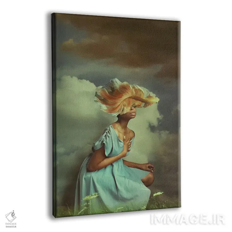 تابلو دکوراتیو جریان اثر دیاندرا لی - نمای پرسپکتیو محصول