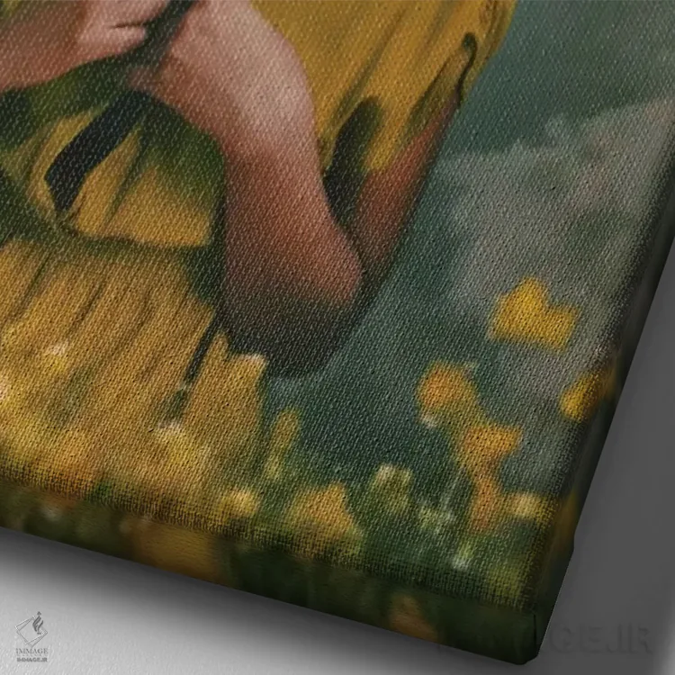 تابلو دکوراتیو گردباد اثر دیاندرا لی - نمای نزدیک بافت بوم