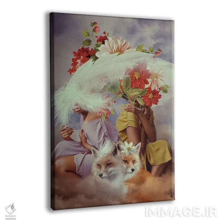 تابلو دکوراتیو همزیستی اثر دیاندرا لی - نمای پرسپکتیو محصول