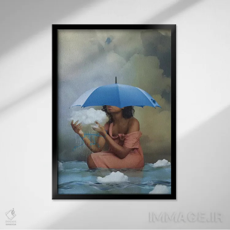 تابلو دکوراتیو درست یا غلط؟ اثر دیاندرا لی - نمای قابدار مشکی