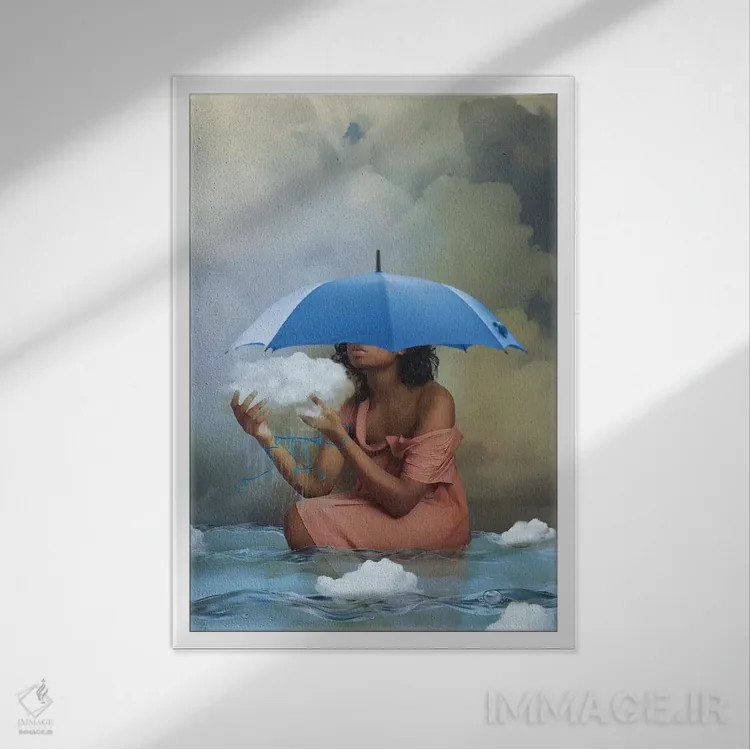 تابلو دکوراتیو درست یا غلط؟ اثر دیاندرا لی - نمای قابدار سفید