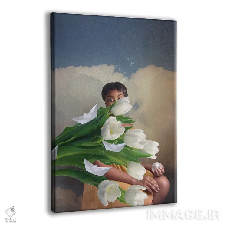 تابلو دکوراتیو اتفاق خوشایند اثر دیاندرا لی - نمای پرسپکتیو محصول