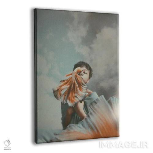 تابلو دکوراتیو سکوت در دریا اثر دیاندرا لی - نمای پرسپکتیو محصول