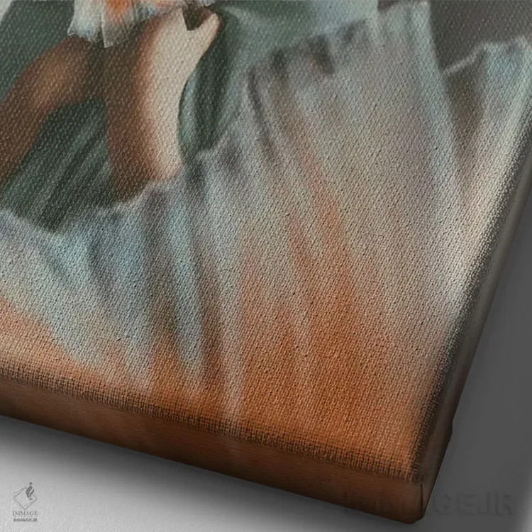 تابلو دکوراتیو سکوت در دریا اثر دیاندرا لی - نمای نزدیک بافت بوم