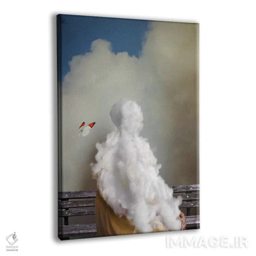 تابلو دکوراتیو بی صبری یک هنرمند اثر دیاندرا لی - نمای پرسپکتیو محصول