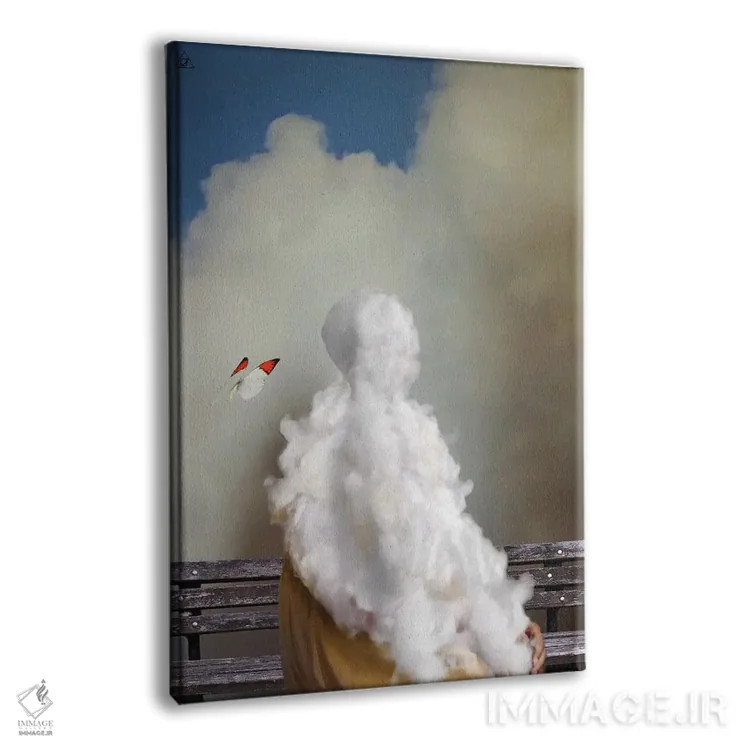 تابلو دکوراتیو بی صبری یک هنرمند اثر دیاندرا لی - نمای پرسپکتیو محصول