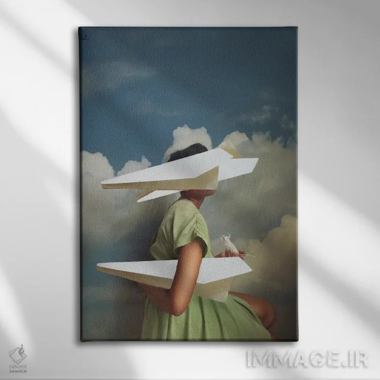 تابلو دکوراتیو ای کاش می توانستم پرواز کنم اثر دیاندرا لی - نمای روبهرو روی دیوار