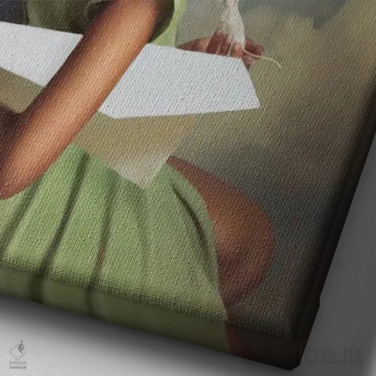 تابلو دکوراتیو ای کاش می توانستم پرواز کنم اثر دیاندرا لی - نمای نزدیک بافت بوم