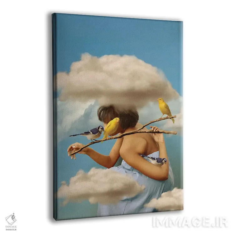 تابلو دکوراتیو تعادل آرام اثر دیاندرا لی - نمای پرسپکتیو محصول