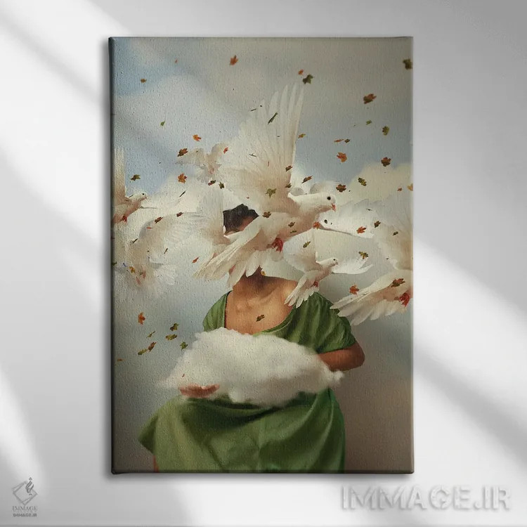 تابلو دکوراتیو تکرار اثر دیاندرا لی - نمای روبهرو روی دیوار