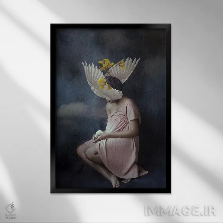 تابلو دکوراتیو شکست خورده اثر دیاندرا لی - نمای قابدار مشکی