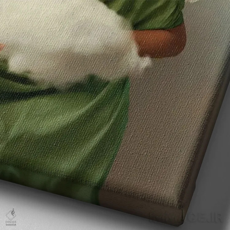 تابلو دکوراتیو تکرار اثر دیاندرا لی - نمای نزدیک بافت بوم