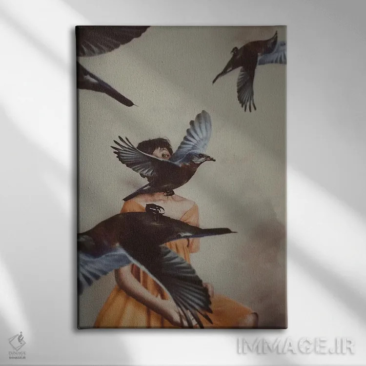 تابلو دکوراتیو از هم پاشیده شدن اثر دیاندرا لی - نمای روبهرو روی دیوار