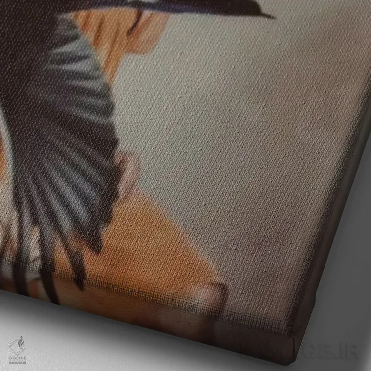 تابلو دکوراتیو از هم پاشیده شدن اثر دیاندرا لی - نمای نزدیک بافت بوم