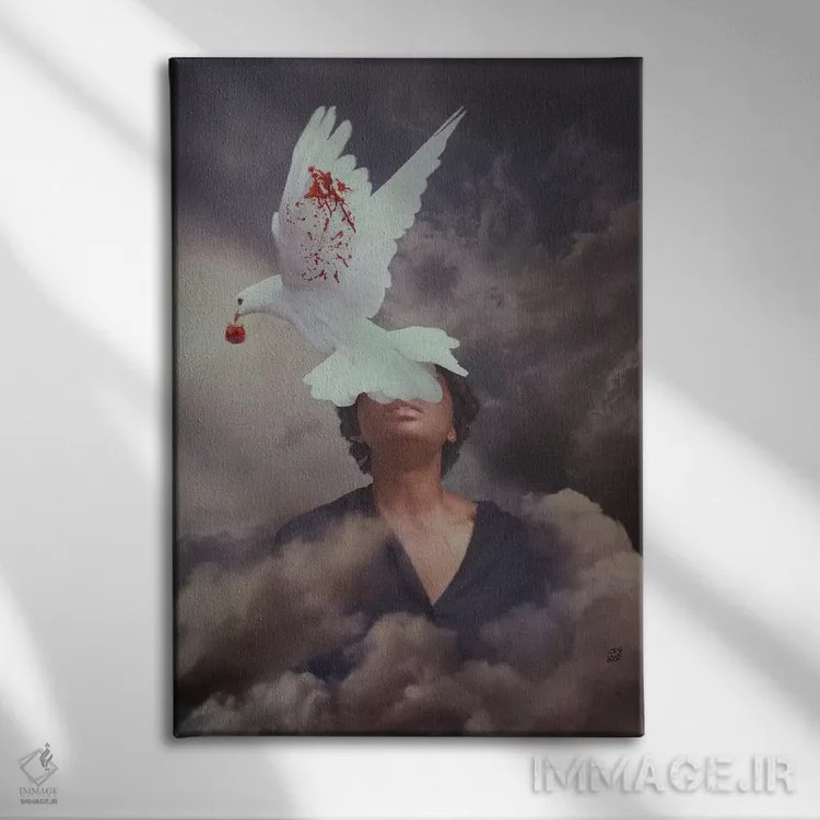 تابلو دکوراتیو ترس ها اثر دیاندرا لی - نمای روبهرو روی دیوار