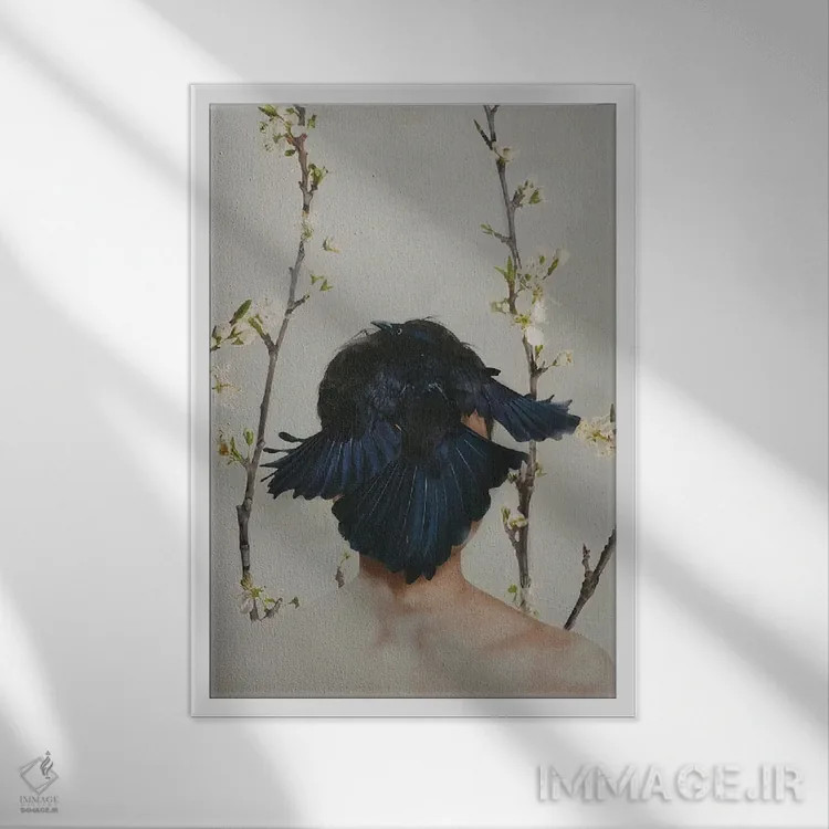 تابلو دکوراتیو پنهان کردن خودمان اثر دیاندرا لی - نمای قابدار سفید