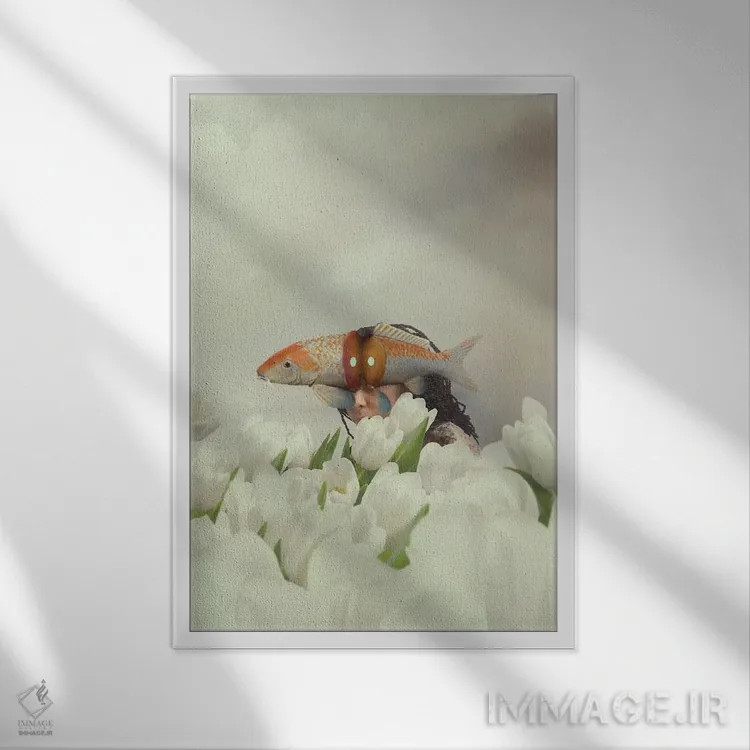 تابلو دکوراتیو دوردست اثر دیاندرا لی - نمای قابدار سفید