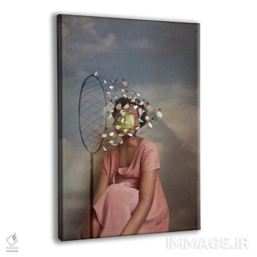 تابلو دکوراتیو رفتار انسانی اثر دیاندرا لی - نمای پرسپکتیو محصول