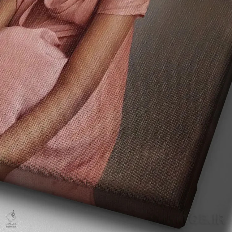 تابلو دکوراتیو رفتار انسانی اثر دیاندرا لی - نمای نزدیک بافت بوم