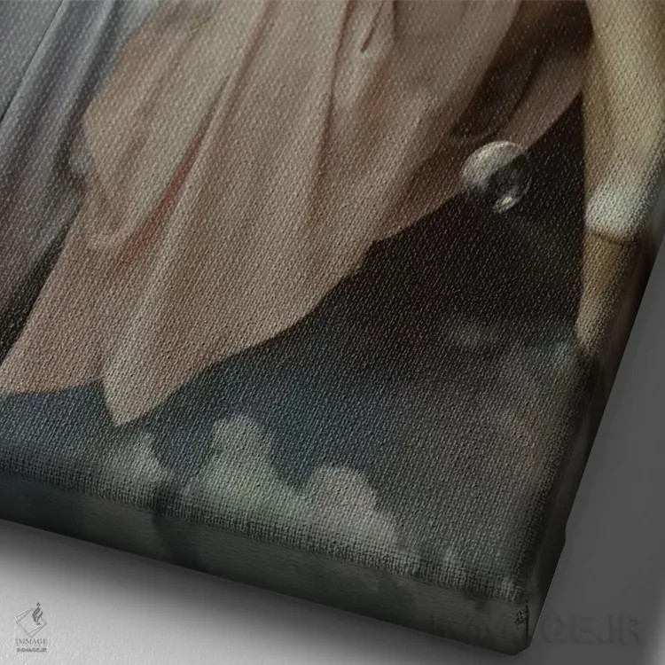 تابلو دکوراتیو ارتباطات اثر دیاندرا لی - نمای نزدیک بافت بوم