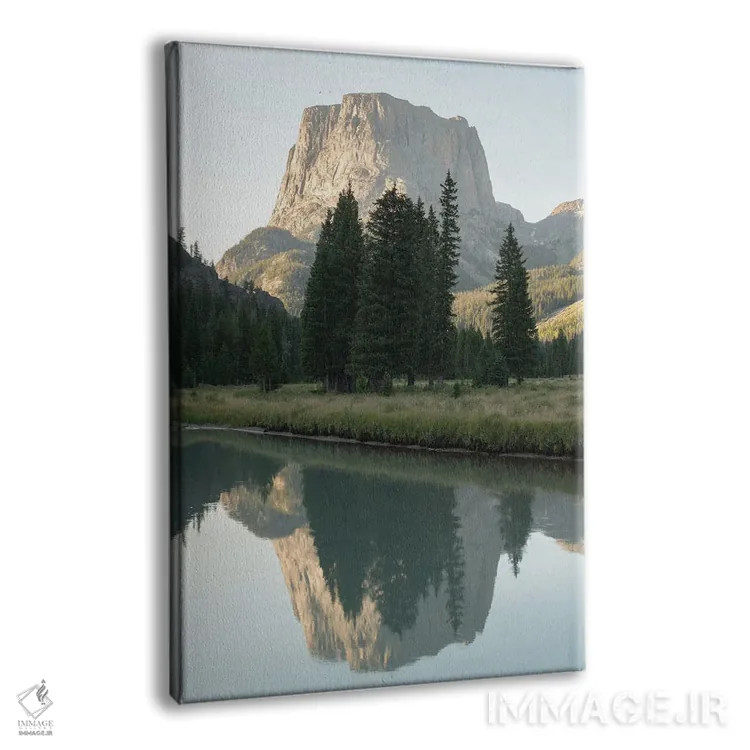 تابلو دکوراتیو قله مربعی شکل اثر داستین لفور - نمای پرسپکتیو محصول