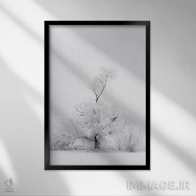 تابلو دکوراتیو درخت روح اثر داستین لفور - نمای قابدار مشکی