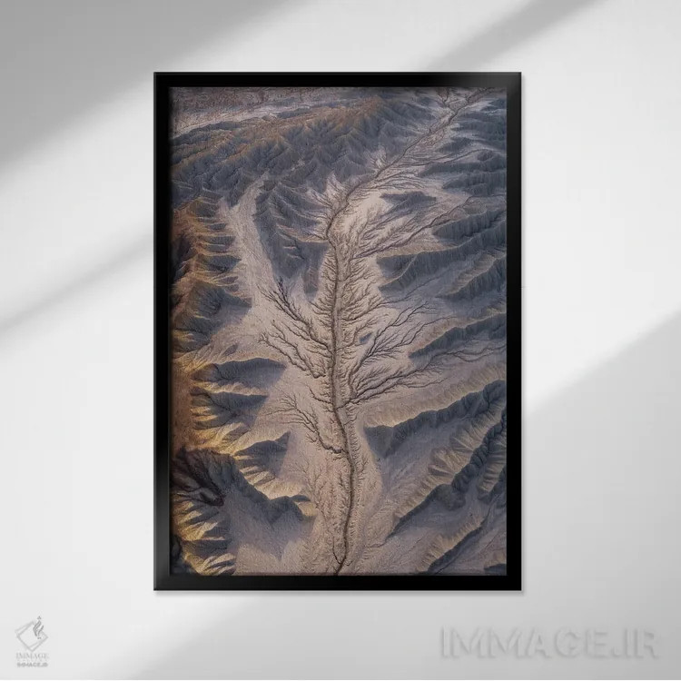 تابلو دکوراتیو کم خونی اثر داستین لفور - نمای قابدار مشکی