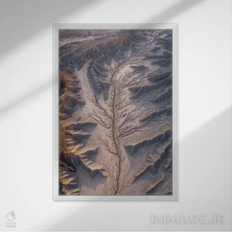 تابلو دکوراتیو کم خونی اثر داستین لفور - نمای قابدار سفید