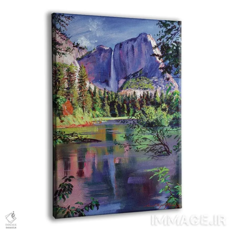 تابلو دکوراتیو آبشار یوسمیتی اثر دیوید لوید گلوور - نمای پرسپکتیو محصول