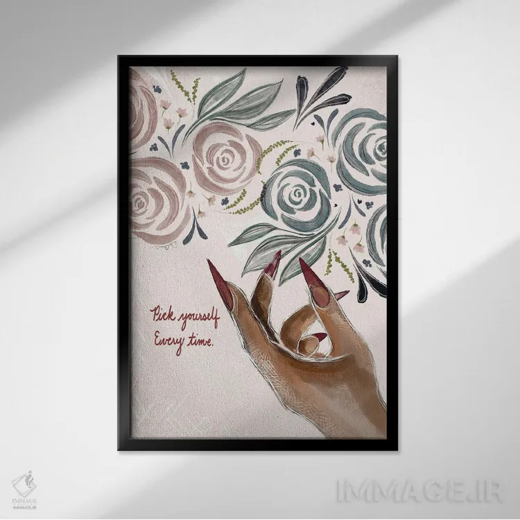 تابلو دکوراتیو هر بار اثر دی لاشه آرتیستری - نمای قابدار مشکی