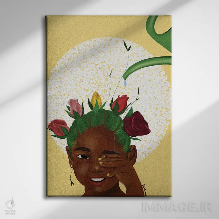 تابلو دکوراتیو ریشه ها را بشناس اثر دی لاشه آرتیستری - نمای روبهرو روی دیوار