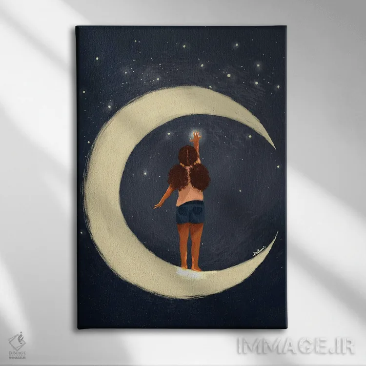 تابلو دکوراتیو ستاره بیلی اثر دی لاشه آرتیستری - نمای روبهرو روی دیوار