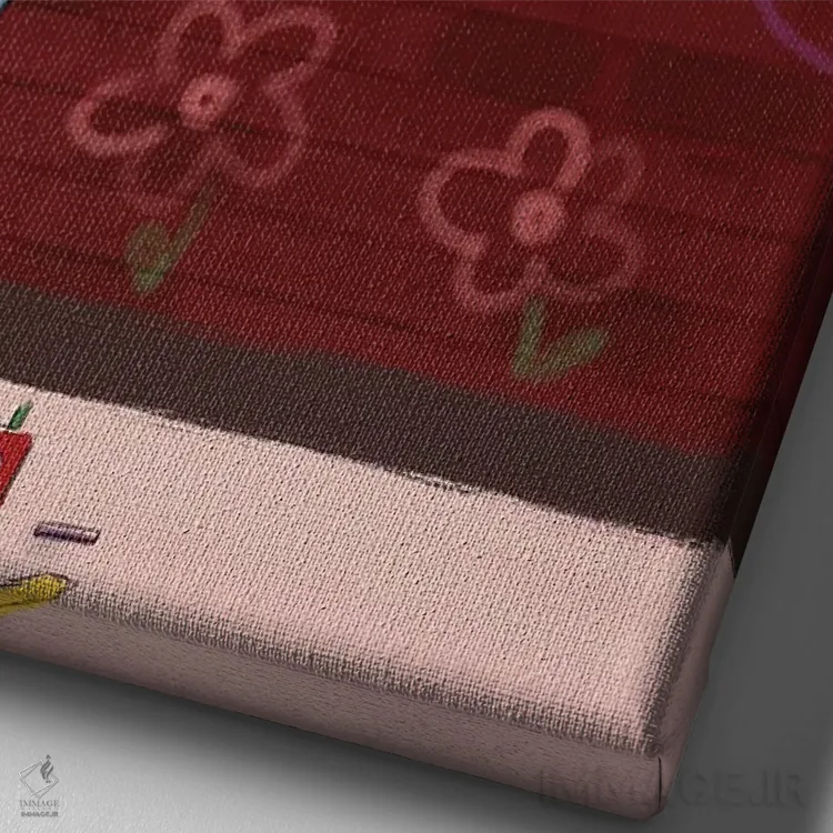 تابلو دکوراتیو دختران سیاه پوست زیبا اثر دی لاشه آرتیستری - نمای نزدیک بافت بوم